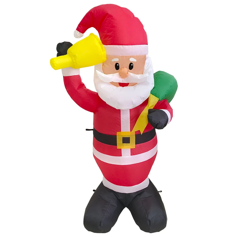 Opblaasbare kerstman 120cm