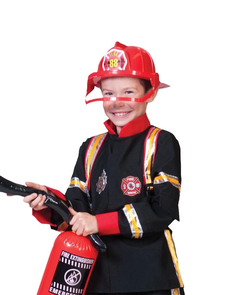 Brandweerhelm met klep kinderen