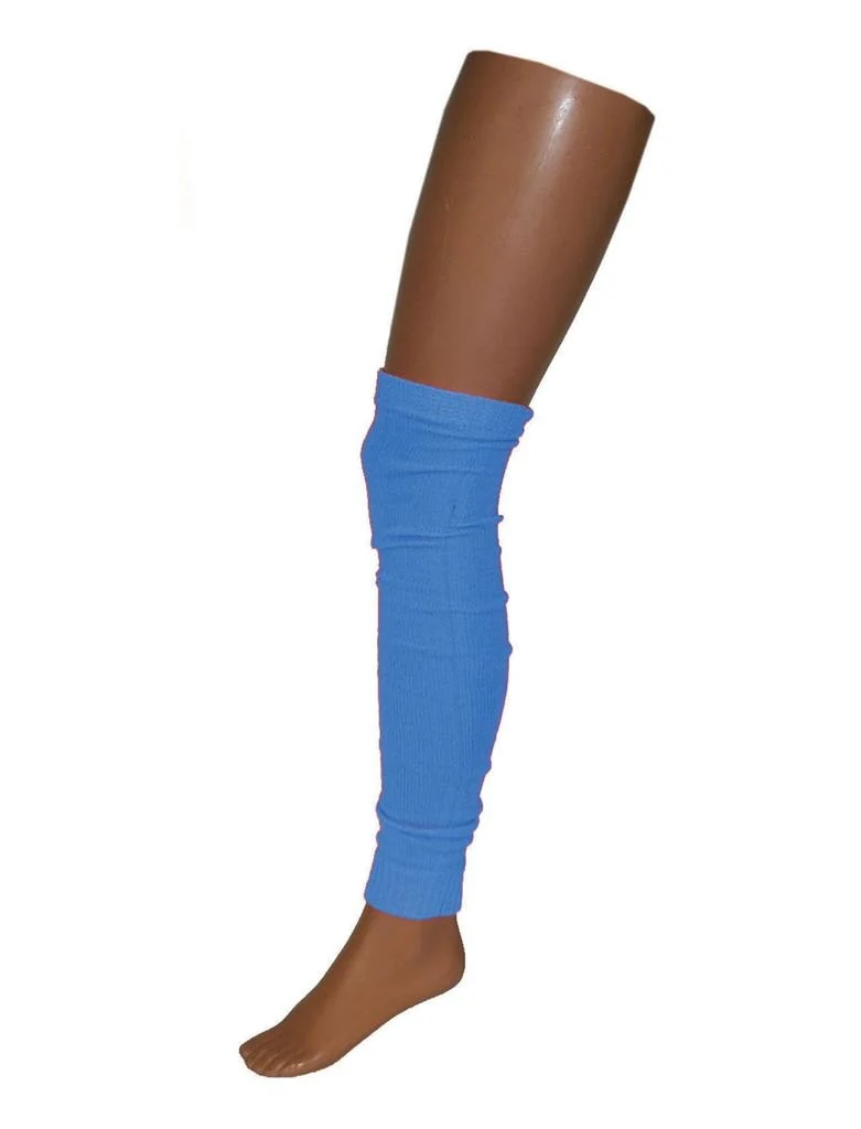Blauwe beenwarmers 70cm