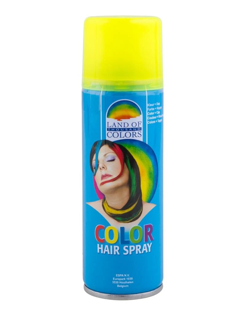Haarspray in neon geel