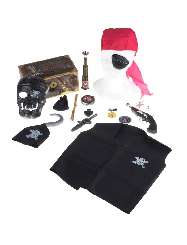 Schatkist piraten accessoires 16-delig