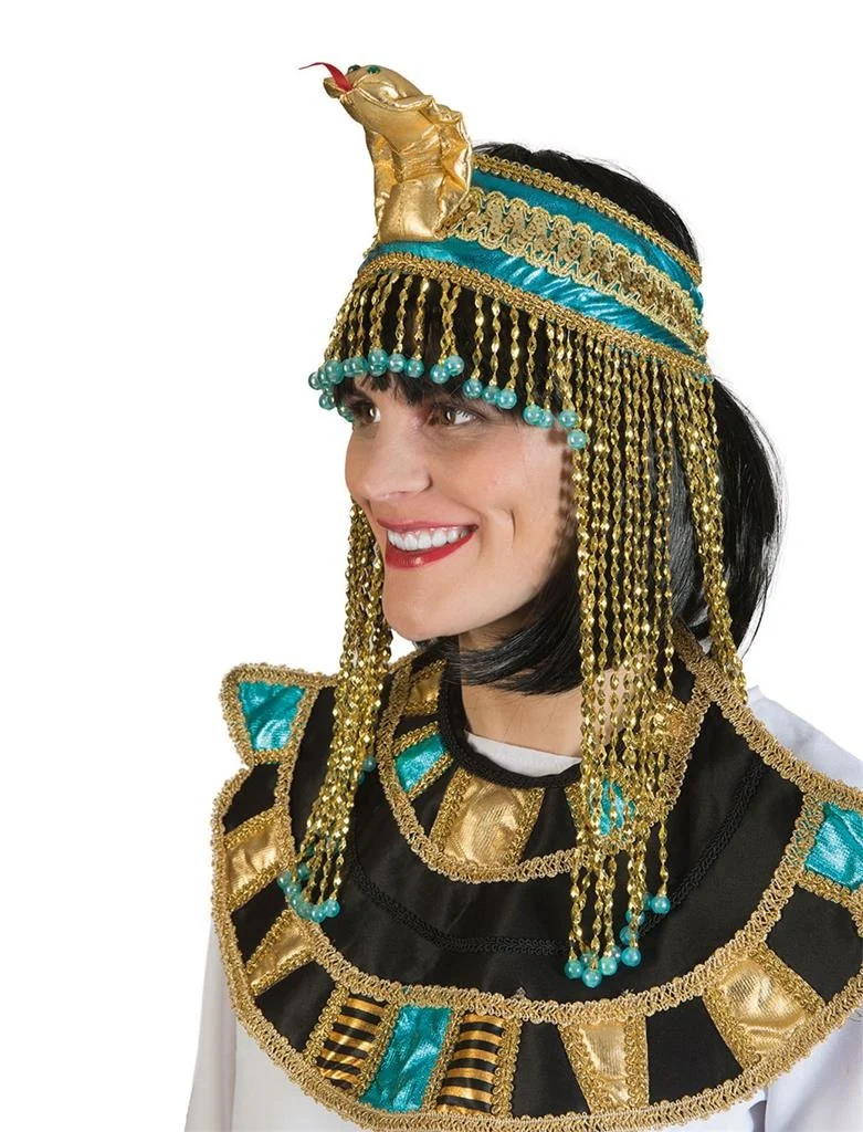 Hoofdbedekking Cleopatra met kralen
