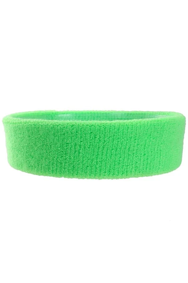 Neon groene disco zweetband