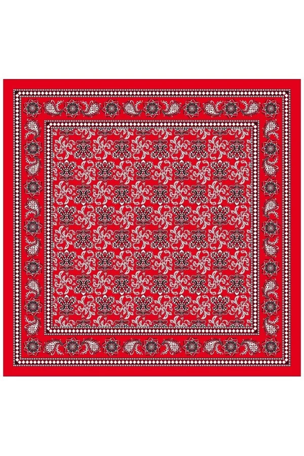 Boeren zakdoek met waaier motief 63X63cm
