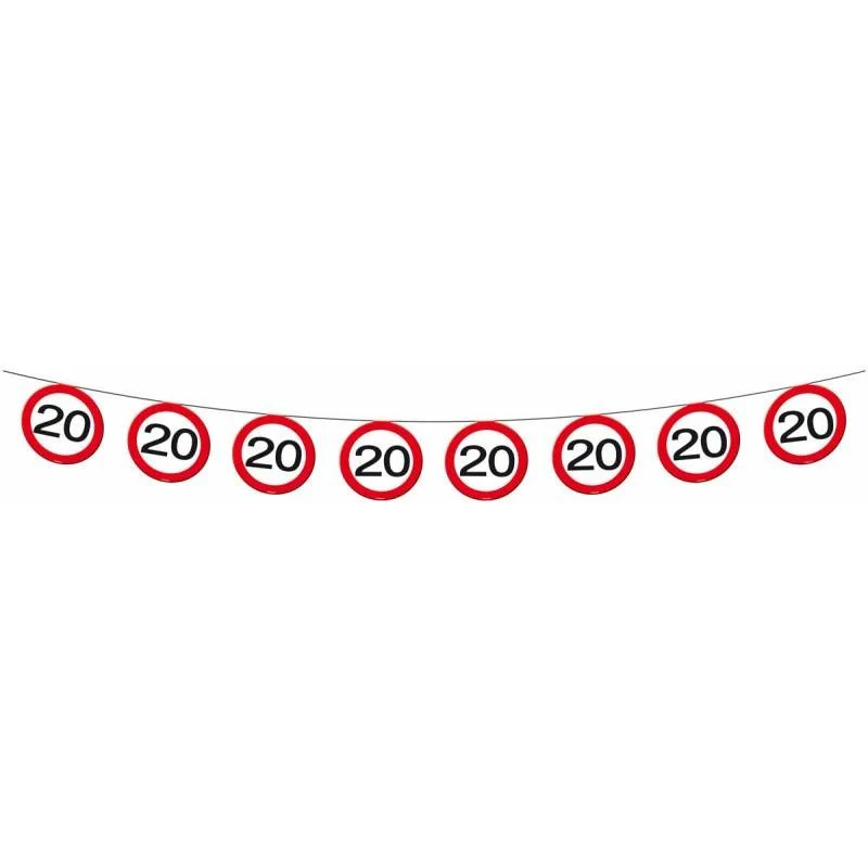 20 Jaar Verkeersbord Slinger - 12 meter