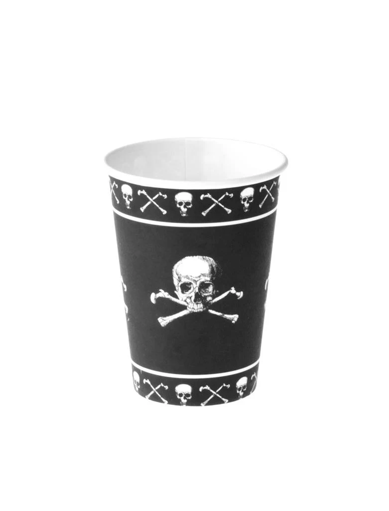 Piraten bekers met doodskop