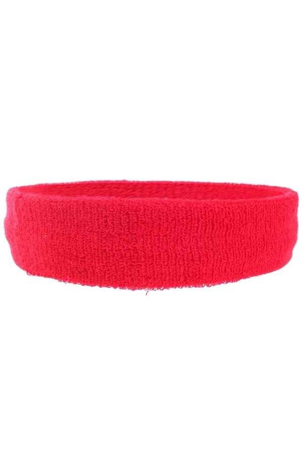 Disco hoofdband zweetband rood