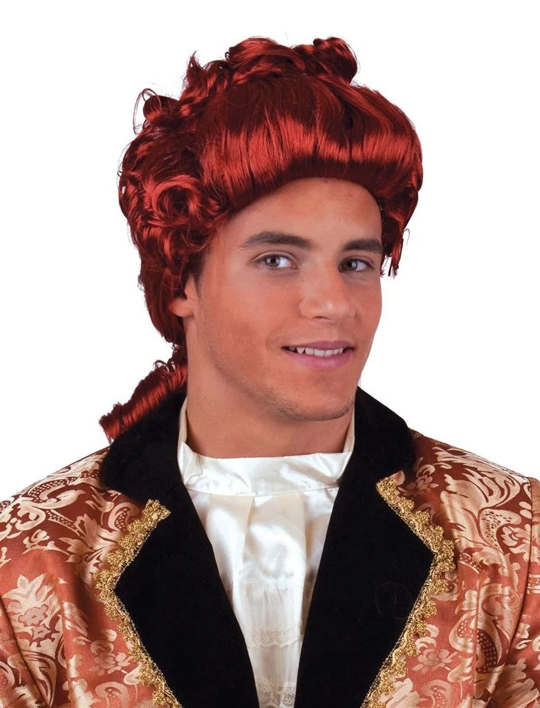 Pruik rococo Noud man