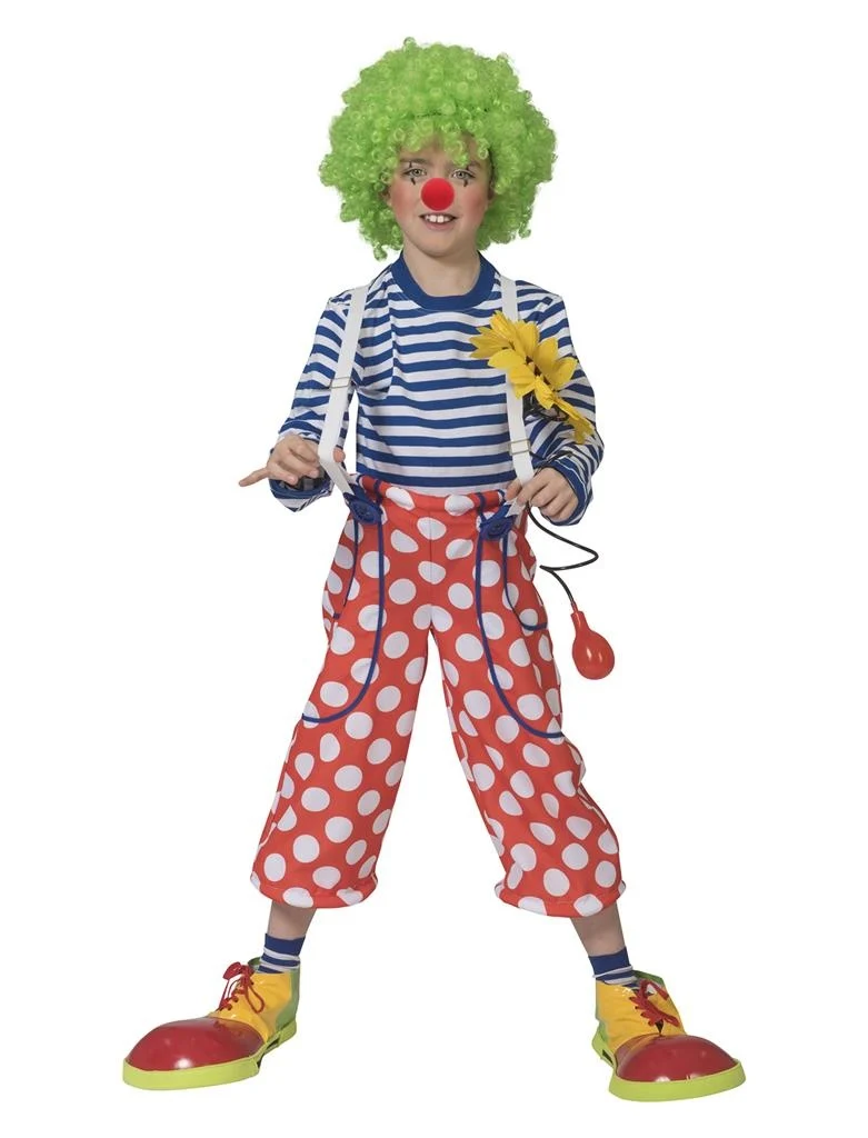 Clownsbroek Bassie met dotten