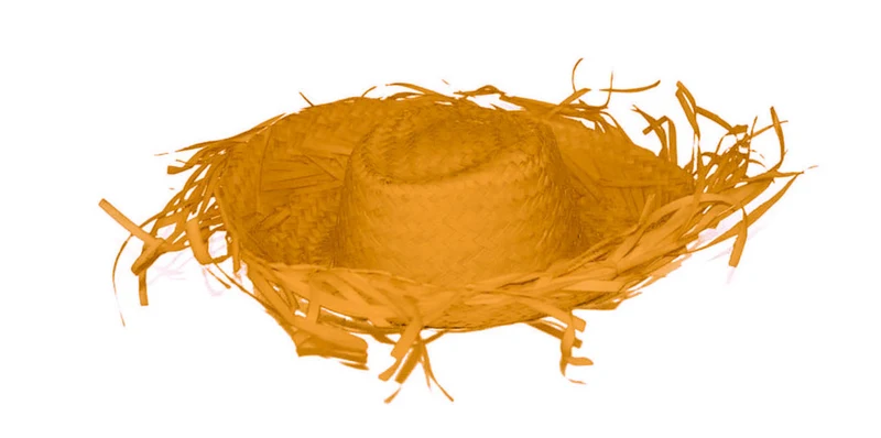 Oranje strohoed Aloha