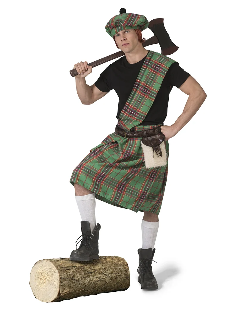Groen Schotse kilt pak Timo heren