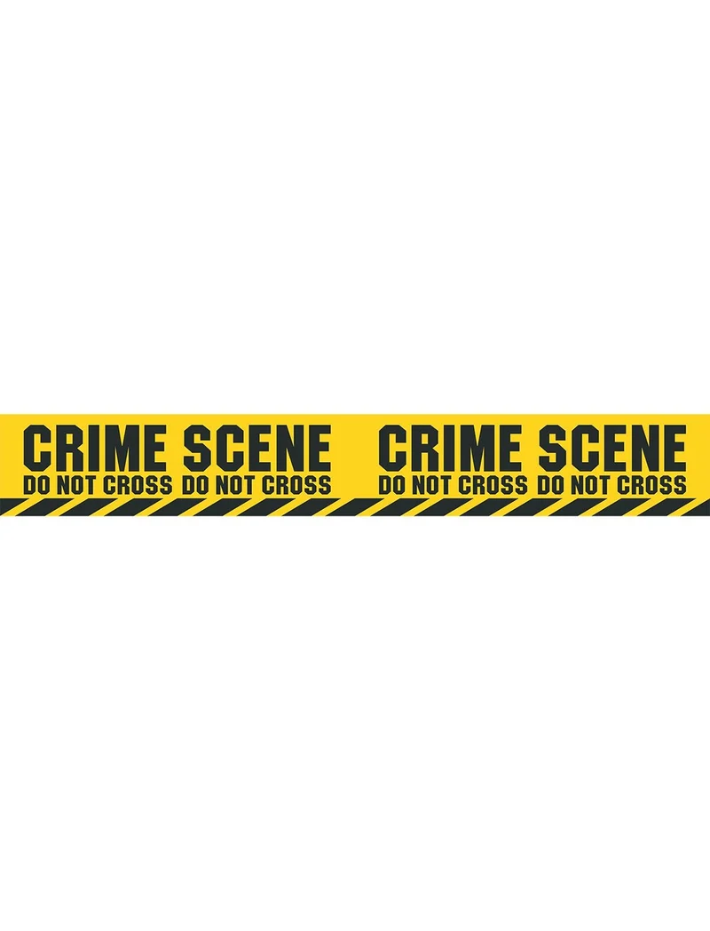 Afzetlint CRIME SCENE 6mtr