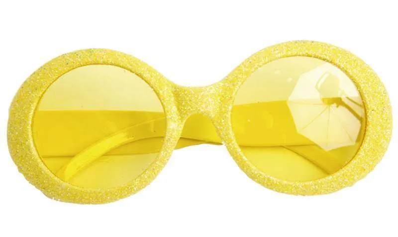 Bril Disco neon geel