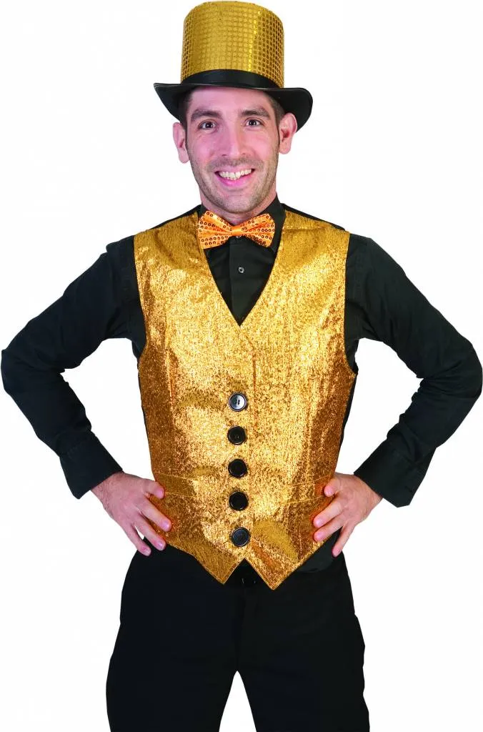 Gouden gilet Show heren