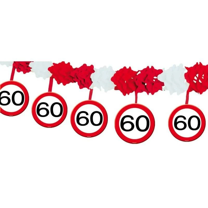 60 Jaar Verkeersbord Slinger met Onderhanger