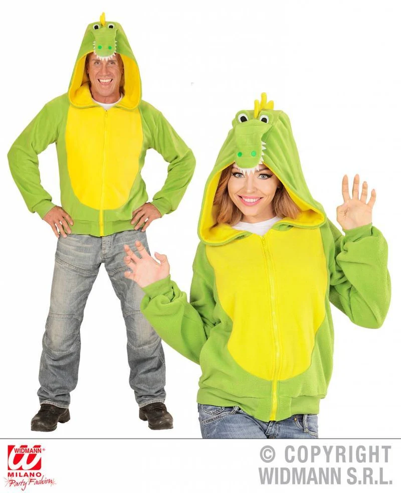 Hoodie vest krokodil
