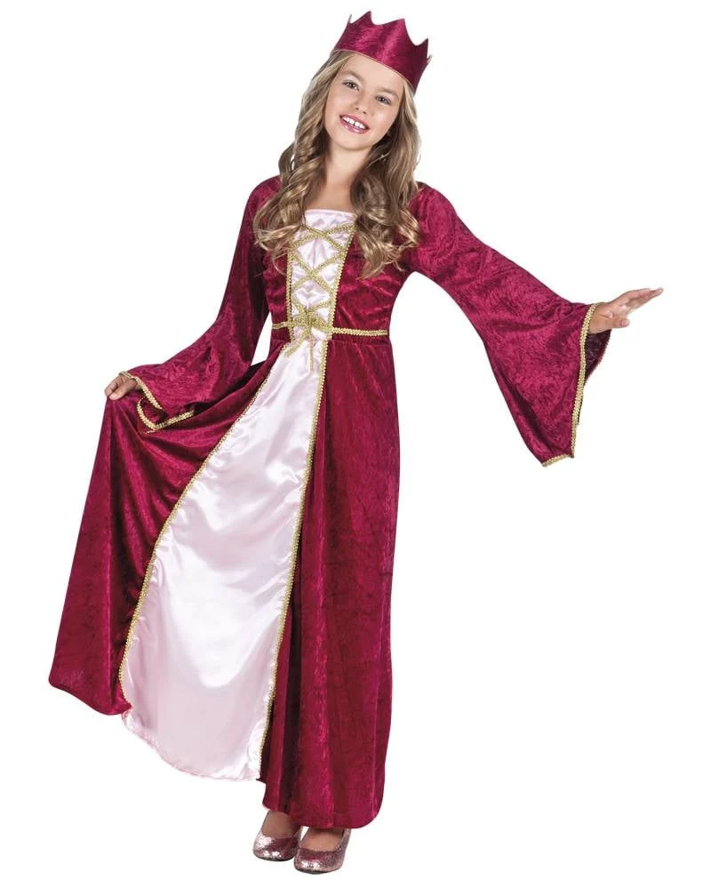 Kinderkostuum Renaissance koningin