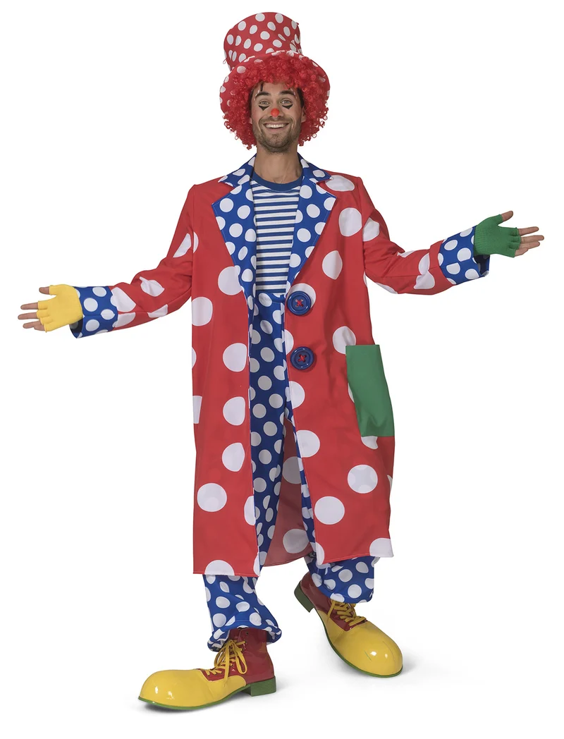 Clownsjas Bassie man met stippen