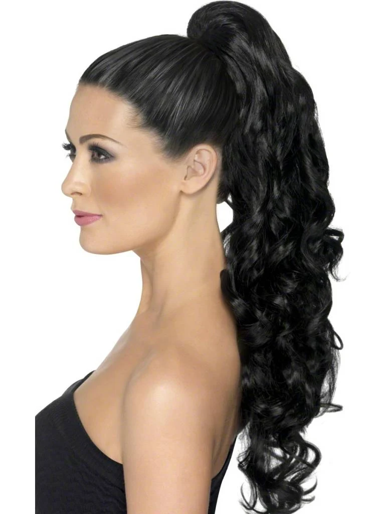 Hairextensions op clip zwart krul