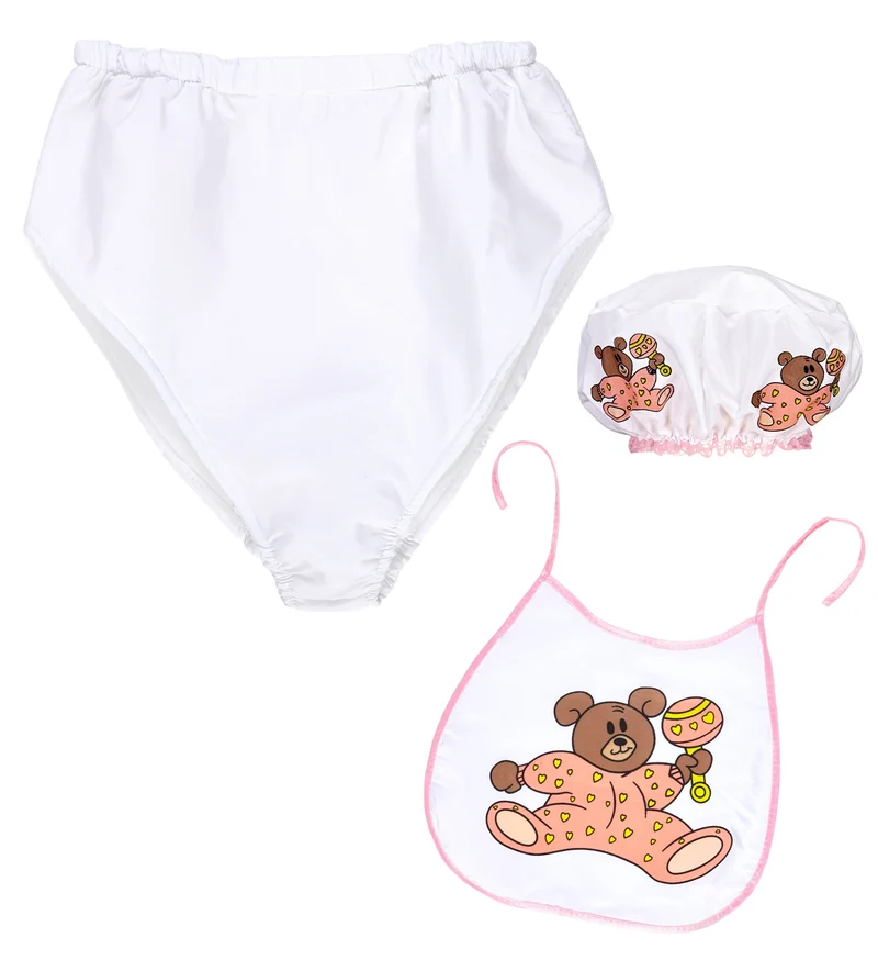 Babyset roze met beertje