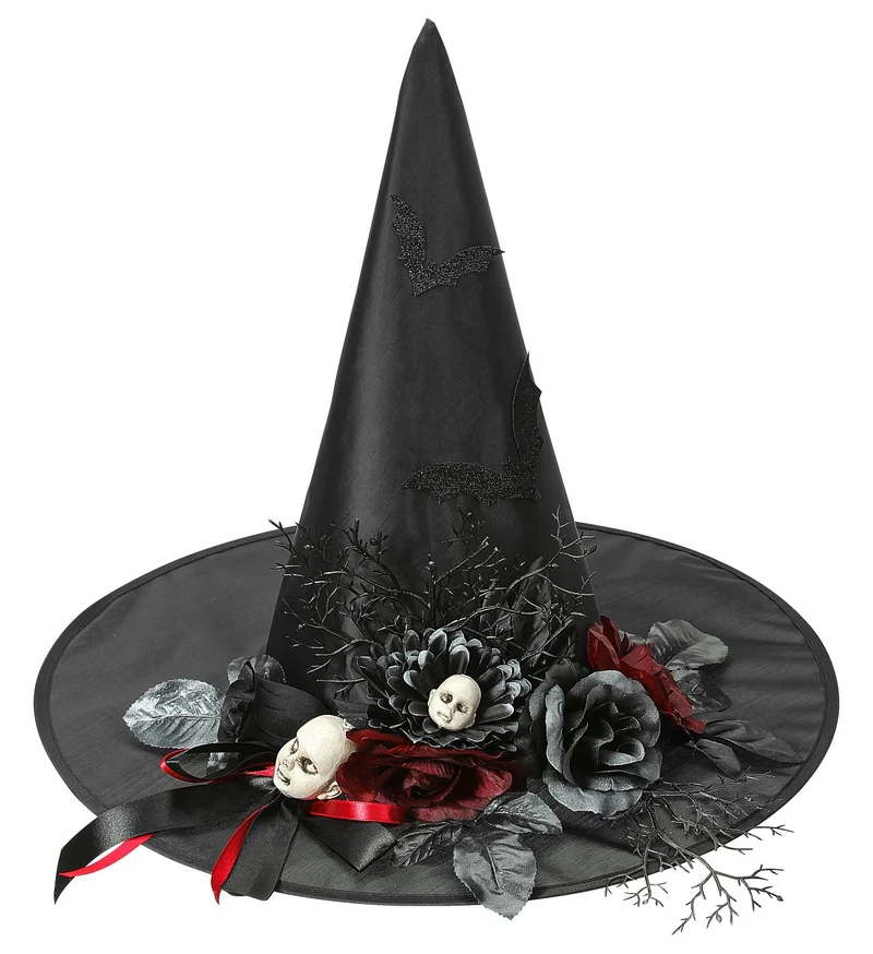 Heksenhoed deluxe met accessoires
