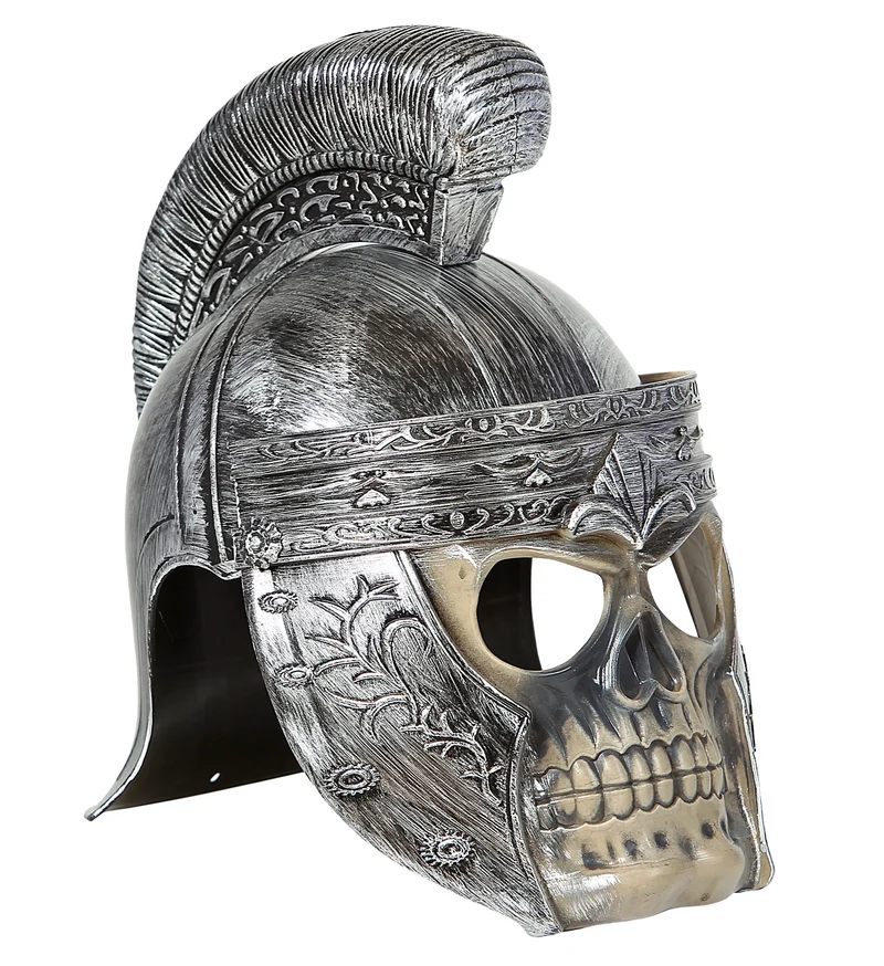 Romeinse helm met schedel