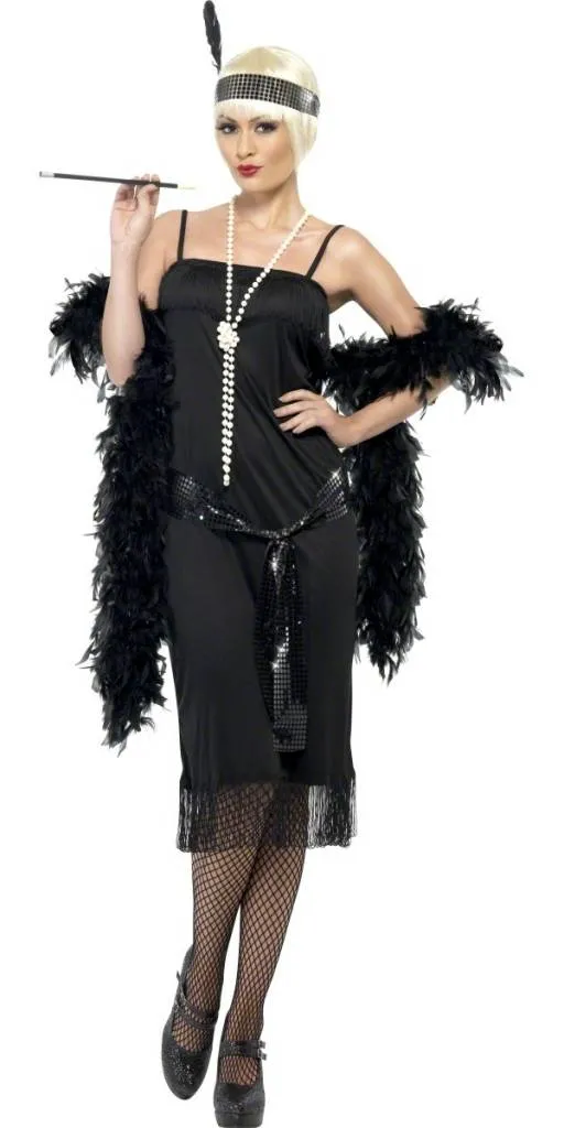 Flappers Jurk zwart
