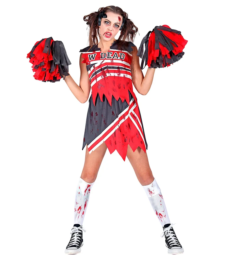 Zombie cheerleader pakje dames