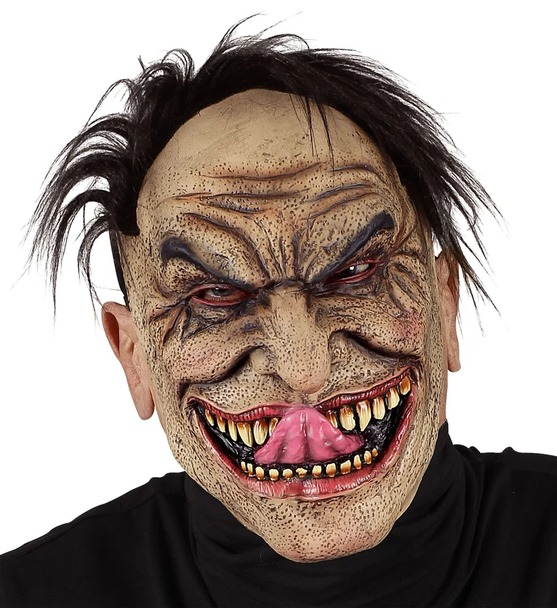 Eng halloween masker verward persoon