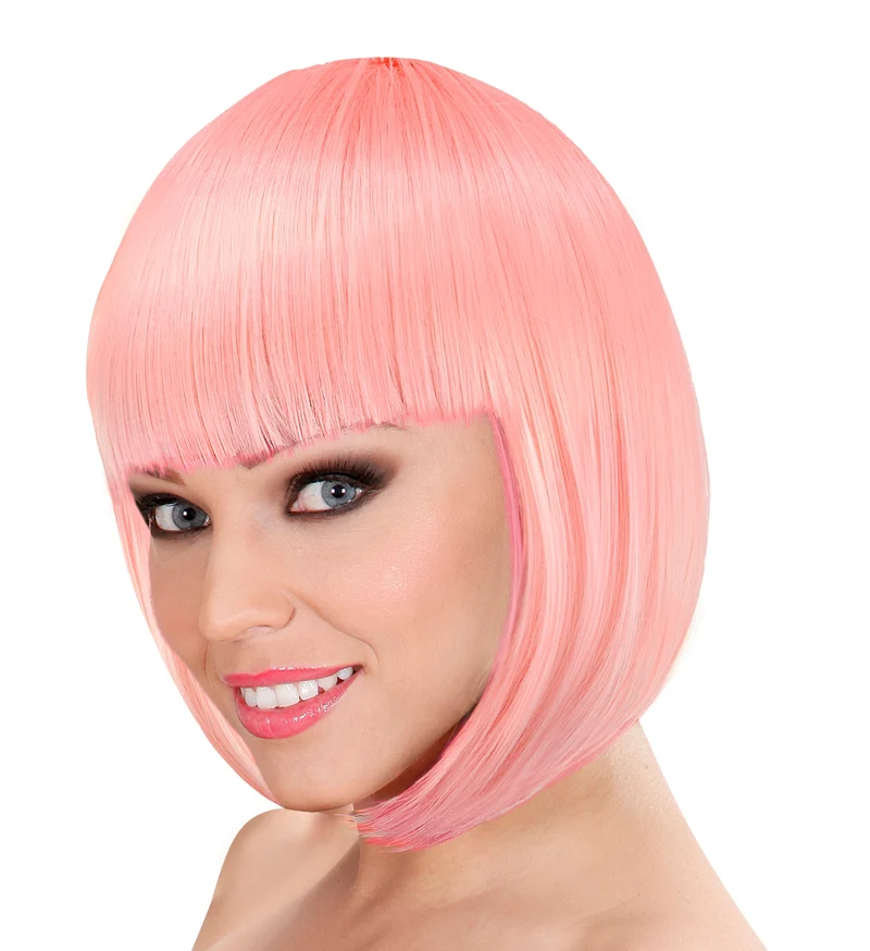 Pruik Lou Lou soft roze
