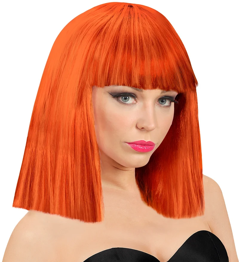 Koper pruik showgirl