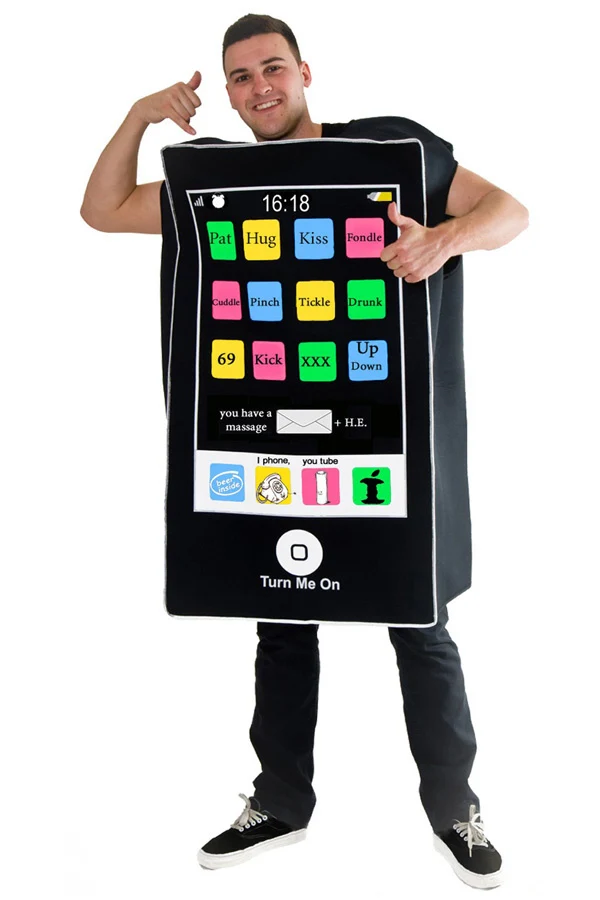 Smartphone kostuum unisex one size
