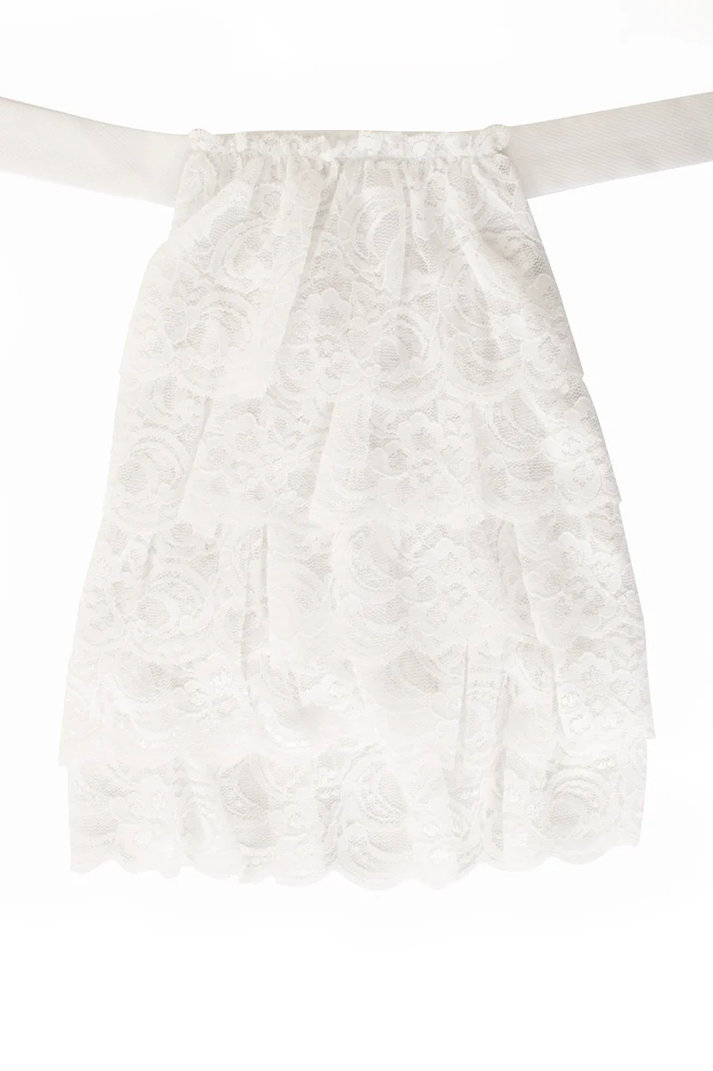 Jabot kant luxe wit
