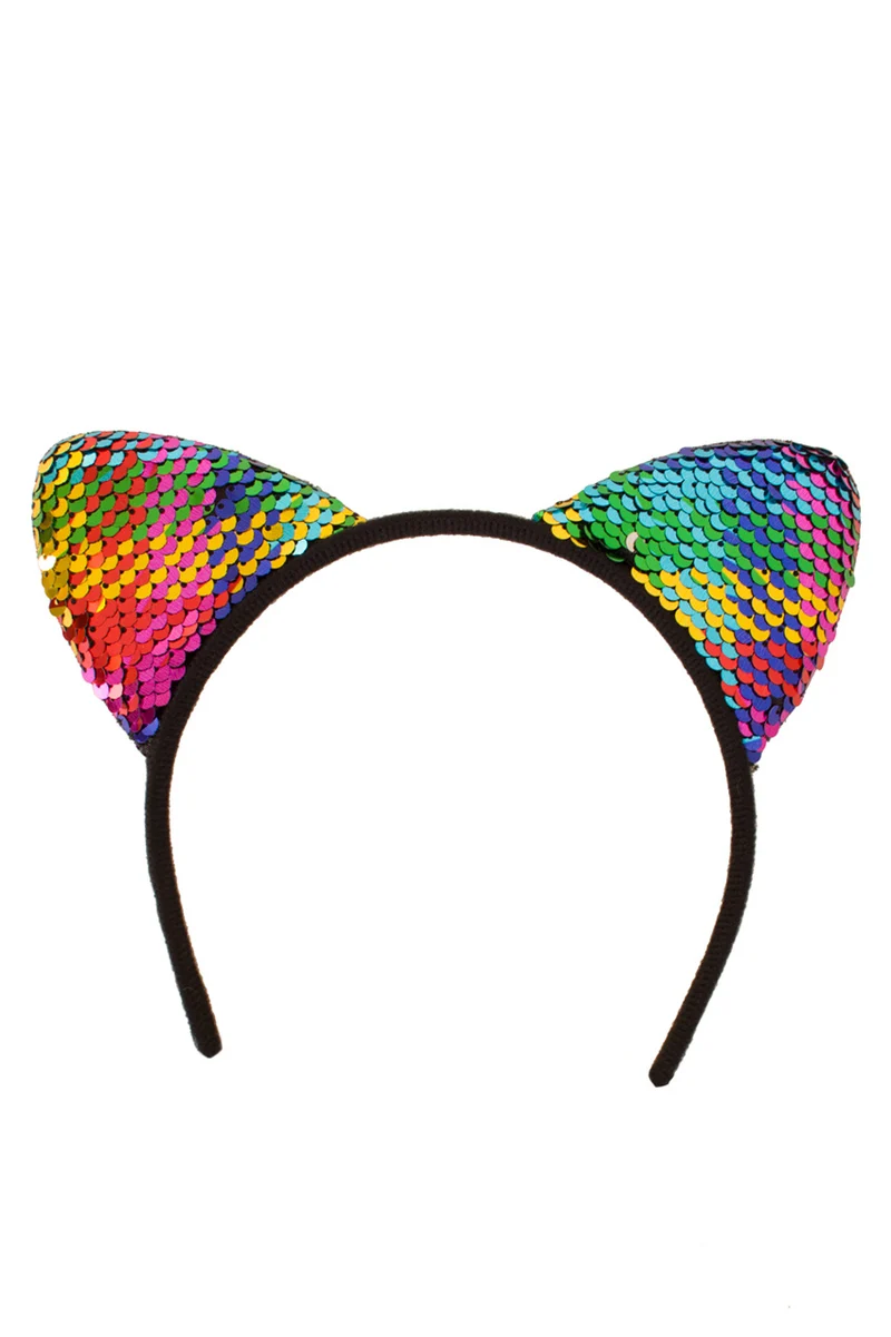 Diadeem oortjes glitter multicolour