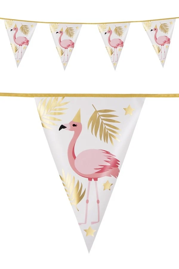 Vlaggenlijn Flamingo 4 meter
