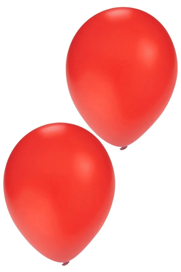 Rode helium ballonnen