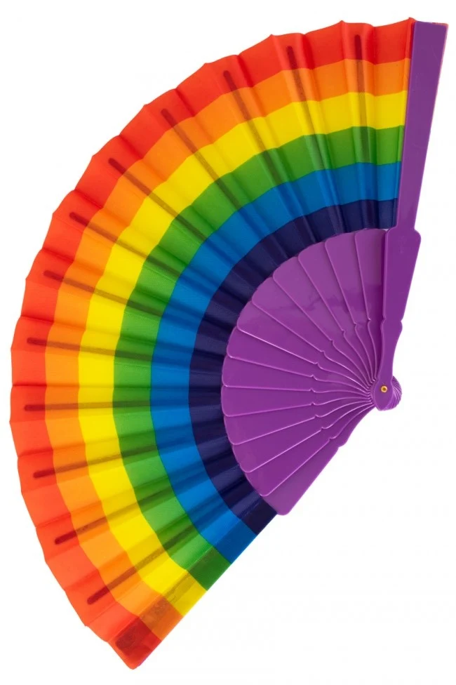 Waaier regenboog kleuren