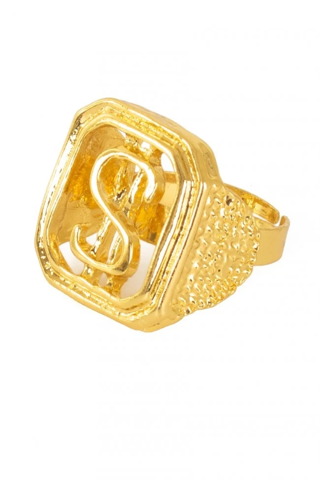 Nep gouden Pimp ring dollar