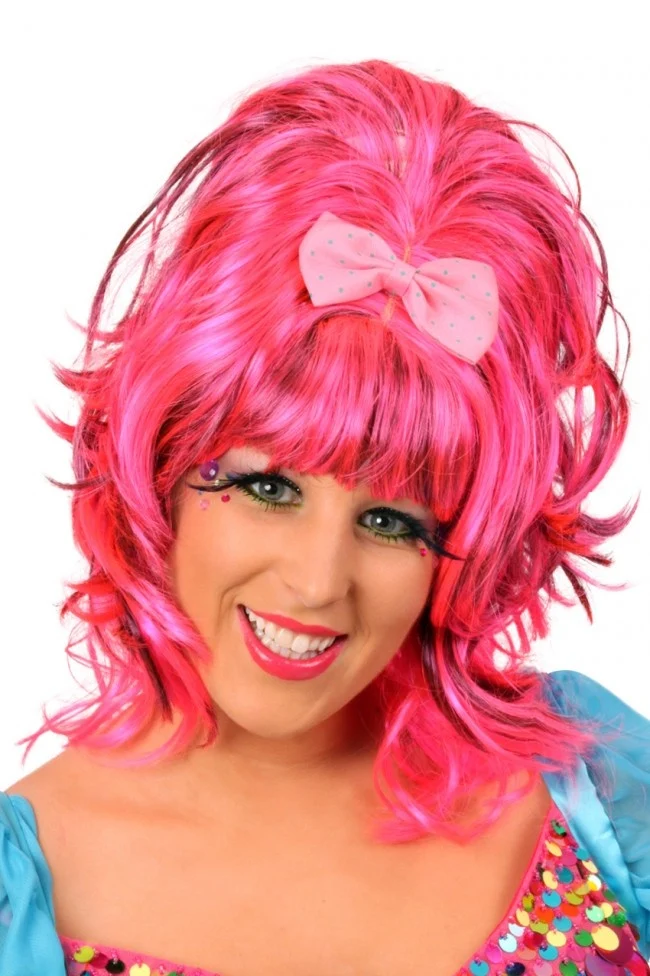 Pruik pink baby
