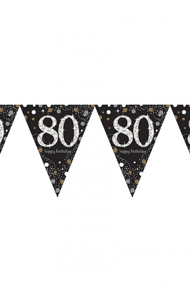 Vlaggenlijn 80 jaar Sparkling gold