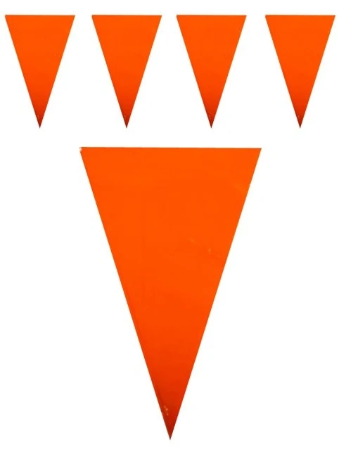 Vlaggenlijn oranje 10 meter