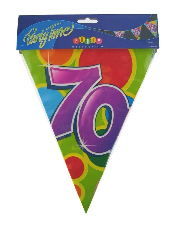Vlaggenlijn leeftijd 70 jaar 10 meter