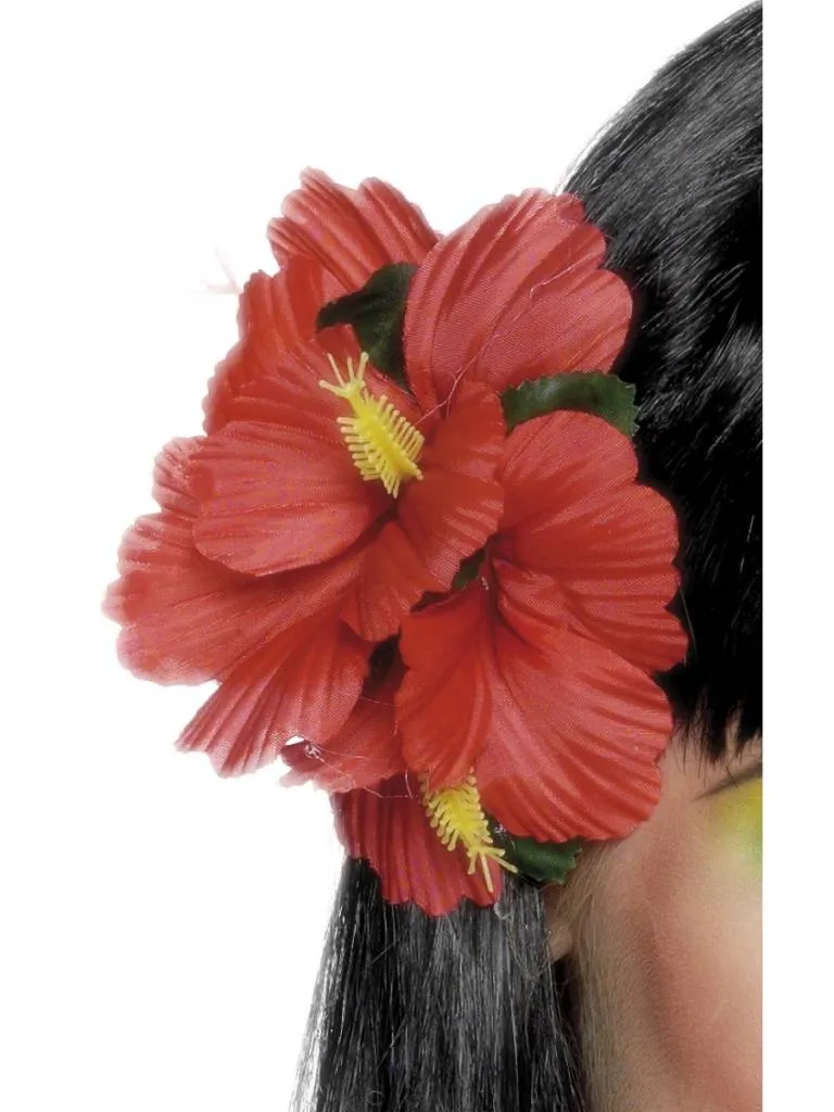 Hawaii haarclip rood