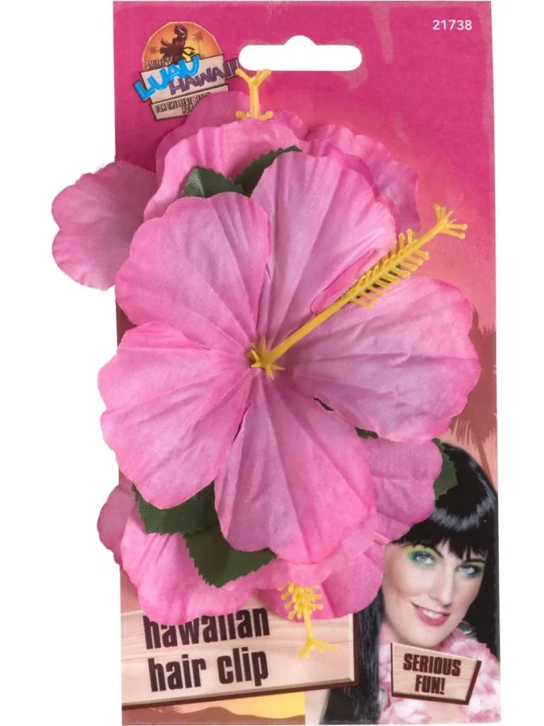 Hawaii haarclip roze
