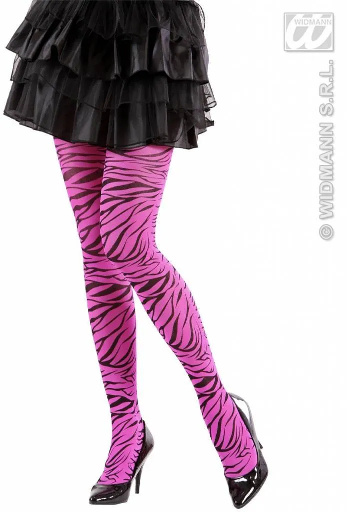 Panty zebraprint roze