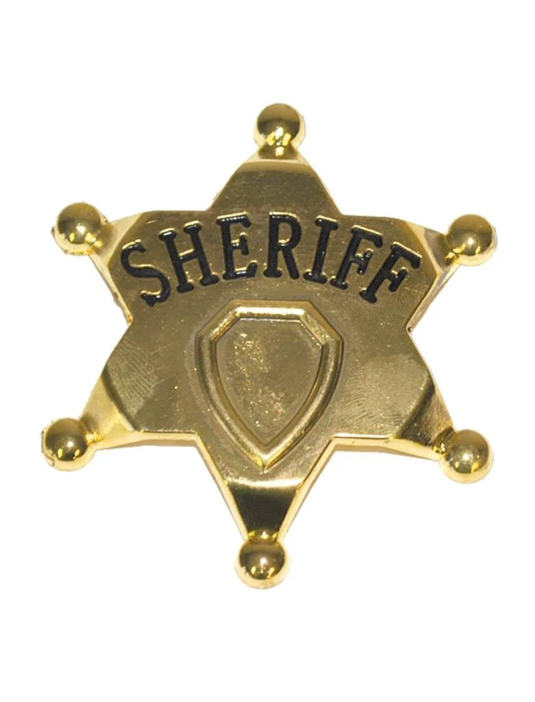 Sheriff ster Boris metaal in goud kleur