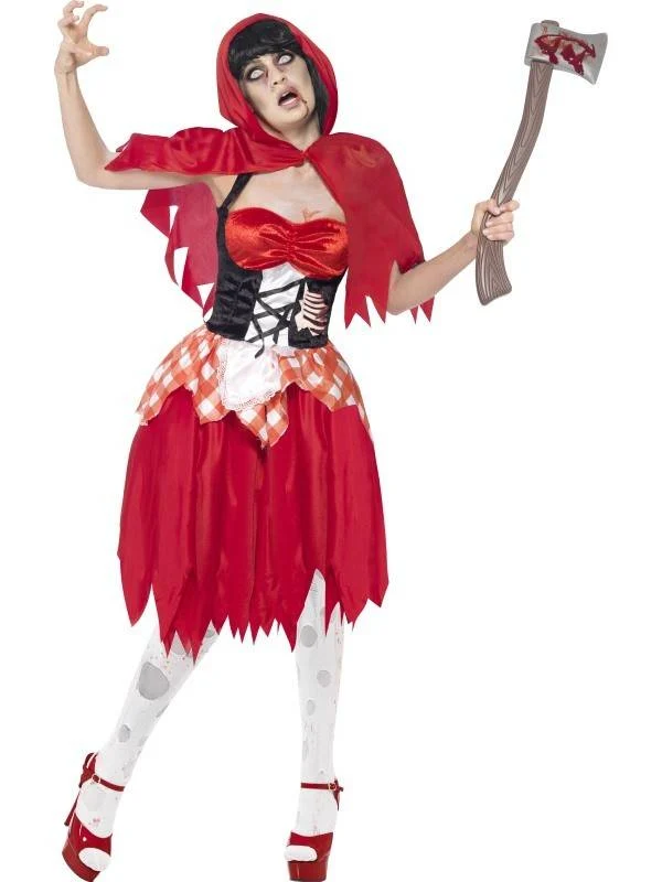 Zombie roodkapje kostuum