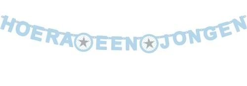 Letterslinger hoera een jongen