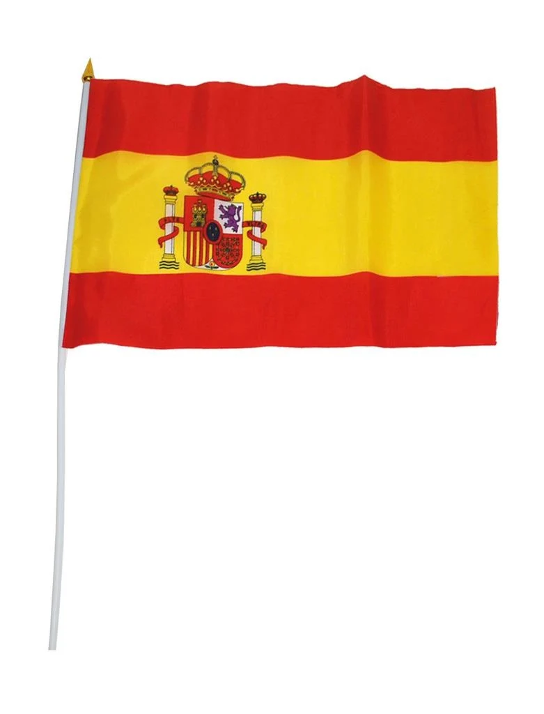 Vlag 30x45cm Op Stok Spanje