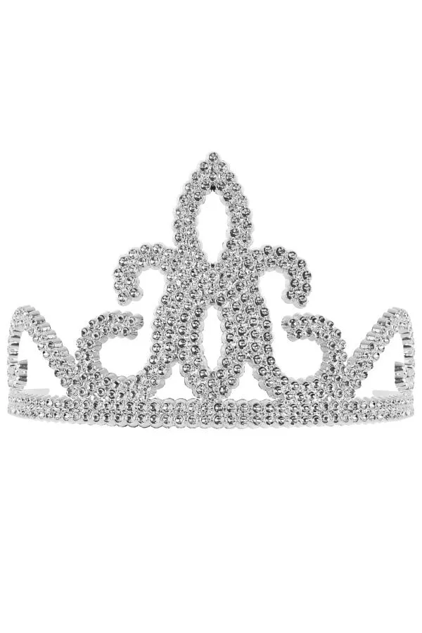 Kroontje tiara zilver